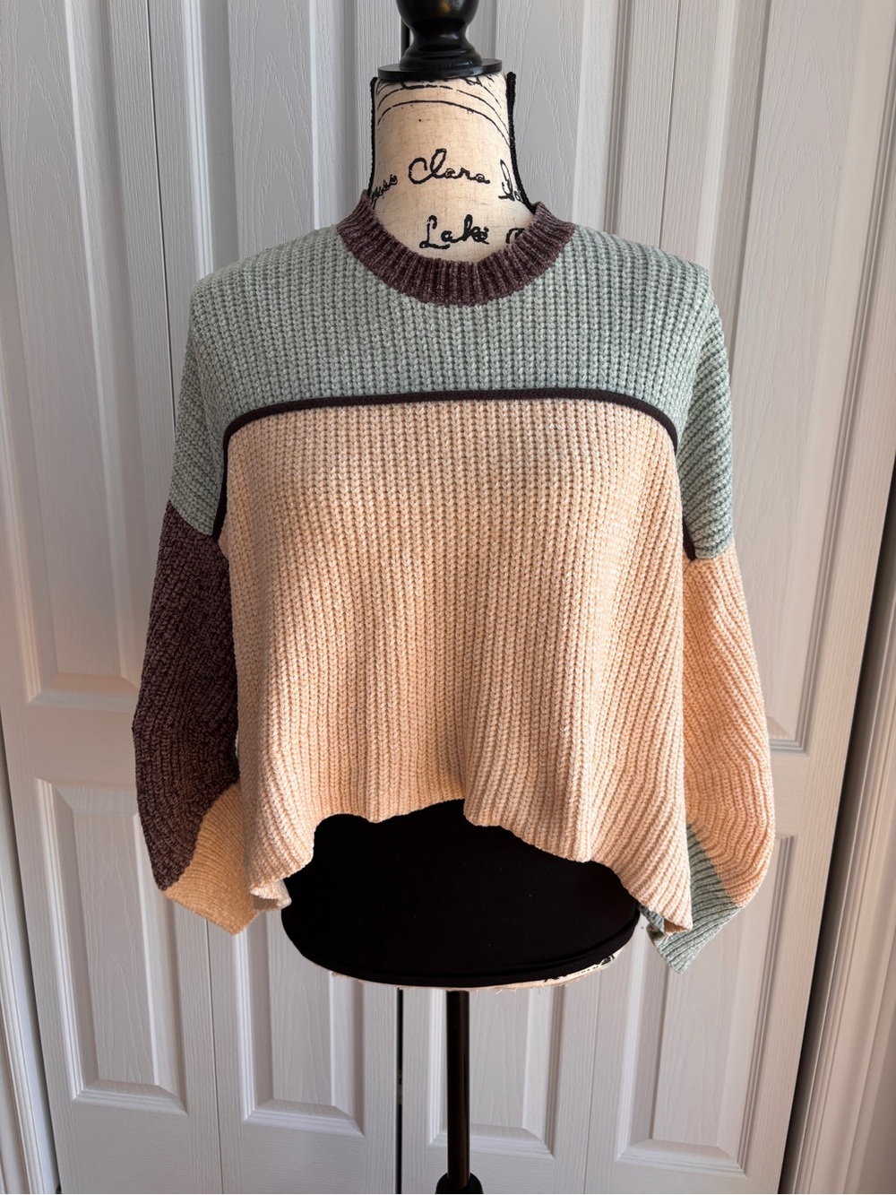 Urban Outfitters Colorblock Chenille Sweater